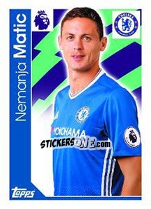 Sticker Nemanja Matic - Premier League Inglese 2016-2017 n. 67 - Topps