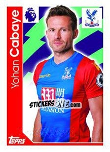 Sticker Yohan Cabaye - Premier League Inglese 2016-2017 - Topps