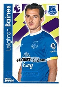 Sticker Leighton Baines - Premier League Inglese 2016-2017 - Topps
