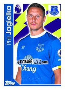 Sticker Phil Jagielka - Premier League Inglese 2016-2017 n. 92 - Topps