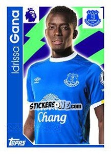 Sticker Idrissa Gana - Premier League Inglese 2016-2017 - Topps