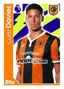 Figurina Curtis Davies - Premier League Inglese 2016-2017 - Topps