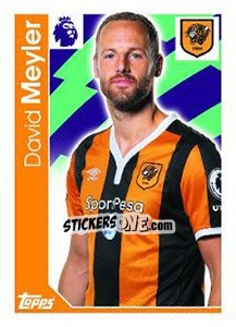 Sticker David Meyler - Premier League Inglese 2016-2017 - Topps