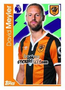 Figurina David Meyler - Premier League Inglese 2016-2017 - Topps