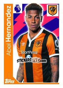 Sticker Abel Hernandez - Premier League Inglese 2016-2017 n. 116 - Topps