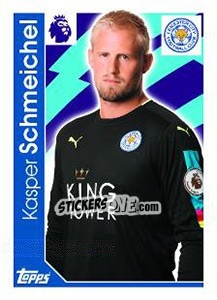 Sticker Kasper Schmeichel - Premier League Inglese 2016-2017 n. 121 - Topps