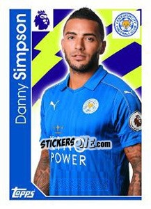 Cromo Danny Simpson - Premier League Inglese 2016-2017 - Topps