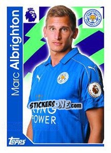 Cromo Marc Albrighton - Premier League Inglese 2016-2017 - Topps