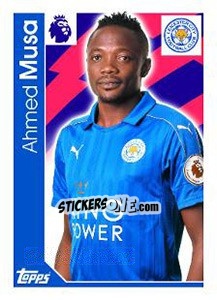 Sticker Ahmed Musa - Premier League Inglese 2016-2017 n. 130 - Topps