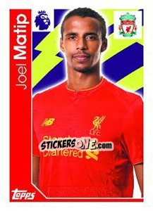 Sticker Joel Matip - Premier League Inglese 2016-2017 - Topps