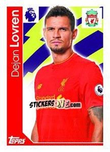 Sticker Dejan Lovren - Premier League Inglese 2016-2017 n. 140 - Topps