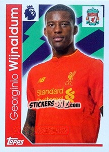 Figurina Georginio Wijnaldum - Premier League Inglese 2016-2017 - Topps