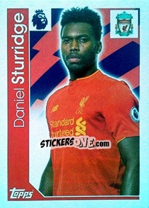 Sticker Daniel Sturridge - Premier League Inglese 2016-2017 - Topps