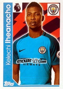 Sticker Kelechi Iheanacho - Premier League Inglese 2016-2017 - Topps