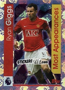 Figurina Ryan Giggs /  Most Appearances - Premier League Inglese 2016-2017 - Topps