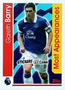 Sticker Gareth Barry /  Most Appearances - Premier League Inglese 2016-2017 - Topps