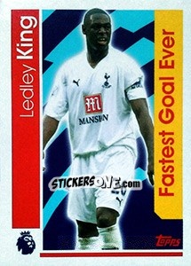 Sticker Ledley King /  Fastest Goal Ever - Premier League Inglese 2016-2017 - Topps