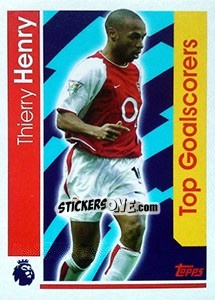Sticker Thierry Henry -  Top Goalscorers - Premier League Inglese 2016-2017 n. 175 - Topps