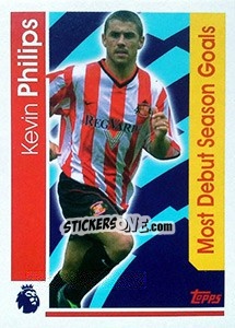 Figurina Kevin Phillips /  Most Debut Season Goals - Premier League Inglese 2016-2017 - Topps