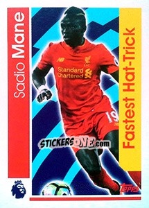 Cromo Sadio Mane -  Fastest Hat-Trick