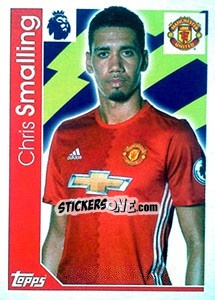 Sticker Chris Smalling - Premier League Inglese 2016-2017 n. 191 - Topps