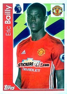 Sticker Eric Bailly - Premier League Inglese 2016-2017 n. 192 - Topps