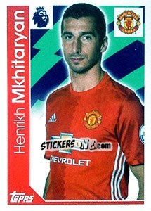Sticker Henrikh Mkhitaryan - Premier League Inglese 2016-2017 n. 194 - Topps