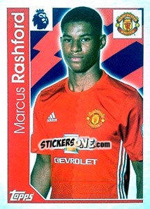 Sticker Marcus Rashford - Premier League Inglese 2016-2017 n. 198 - Topps