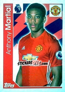 Sticker Anthony Martial - Premier League Inglese 2016-2017 n. 200 - Topps
