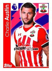 Sticker Charlie Austin - Premier League Inglese 2016-2017 - Topps