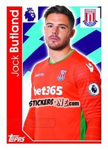 Figurina Jack Butland - Premier League Inglese 2016-2017 - Topps