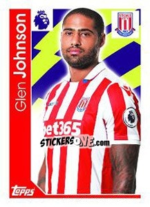 Cromo Glen Johnson - Premier League Inglese 2016-2017 - Topps