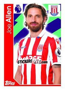 Sticker Joe Allen - Premier League Inglese 2016-2017 n. 244 - Topps