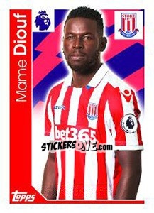 Sticker Mame Diouf - Premier League Inglese 2016-2017 - Topps