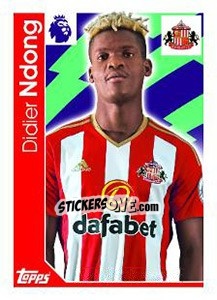 Cromo Didier Ndong - Premier League Inglese 2016-2017 - Topps