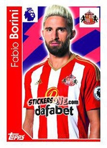 Cromo Fabio Borini - Premier League Inglese 2016-2017 - Topps