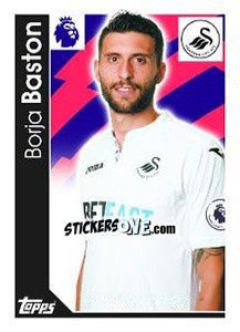 Sticker Borja Baston - Premier League Inglese 2016-2017 - Topps