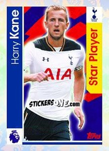 Sticker Harry Kane - Premier League Inglese 2016-2017 n. 284 - Topps