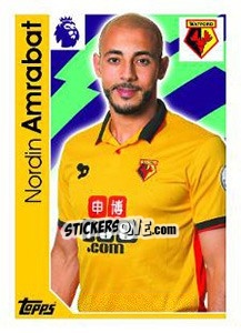 Sticker Nordin Amrabat - Premier League Inglese 2016-2017 n. 310 - Topps