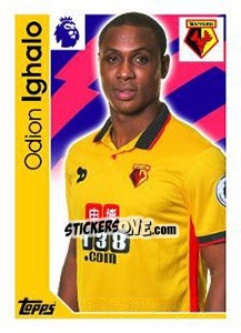 Sticker Odion Ighalo - Premier League Inglese 2016-2017 n. 312 - Topps