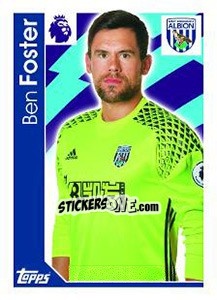 Sticker Ben Foster - Premier League Inglese 2016-2017 - Topps