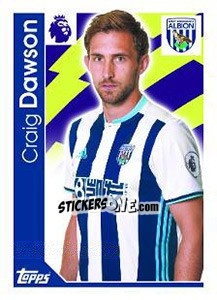 Cromo Craig Dawson - Premier League Inglese 2016-2017 - Topps