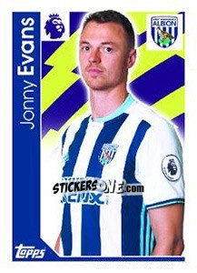 Sticker Jonny Evans - Premier League Inglese 2016-2017 - Topps