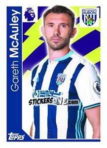 Sticker Gareth McAuley - Premier League Inglese 2016-2017 - Topps