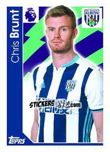Sticker Chris Brunt - Premier League Inglese 2016-2017 - Topps