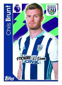 Cromo Chris Brunt - Premier League Inglese 2016-2017 - Topps