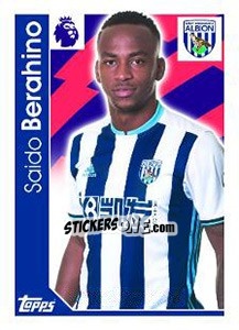 Sticker Saido Berahino - Premier League Inglese 2016-2017 - Topps