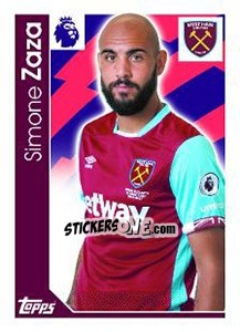 Sticker Simone Zaza - Premier League Inglese 2016-2017 - Topps