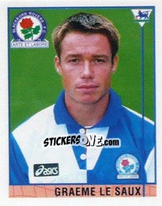 Sticker Graeme Le Saux - Premier League Inglese 1995-1996 n. 9 - Merlin