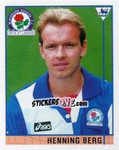 Sticker Henning Berg - Premier League Inglese 1995-1996 - Merlin